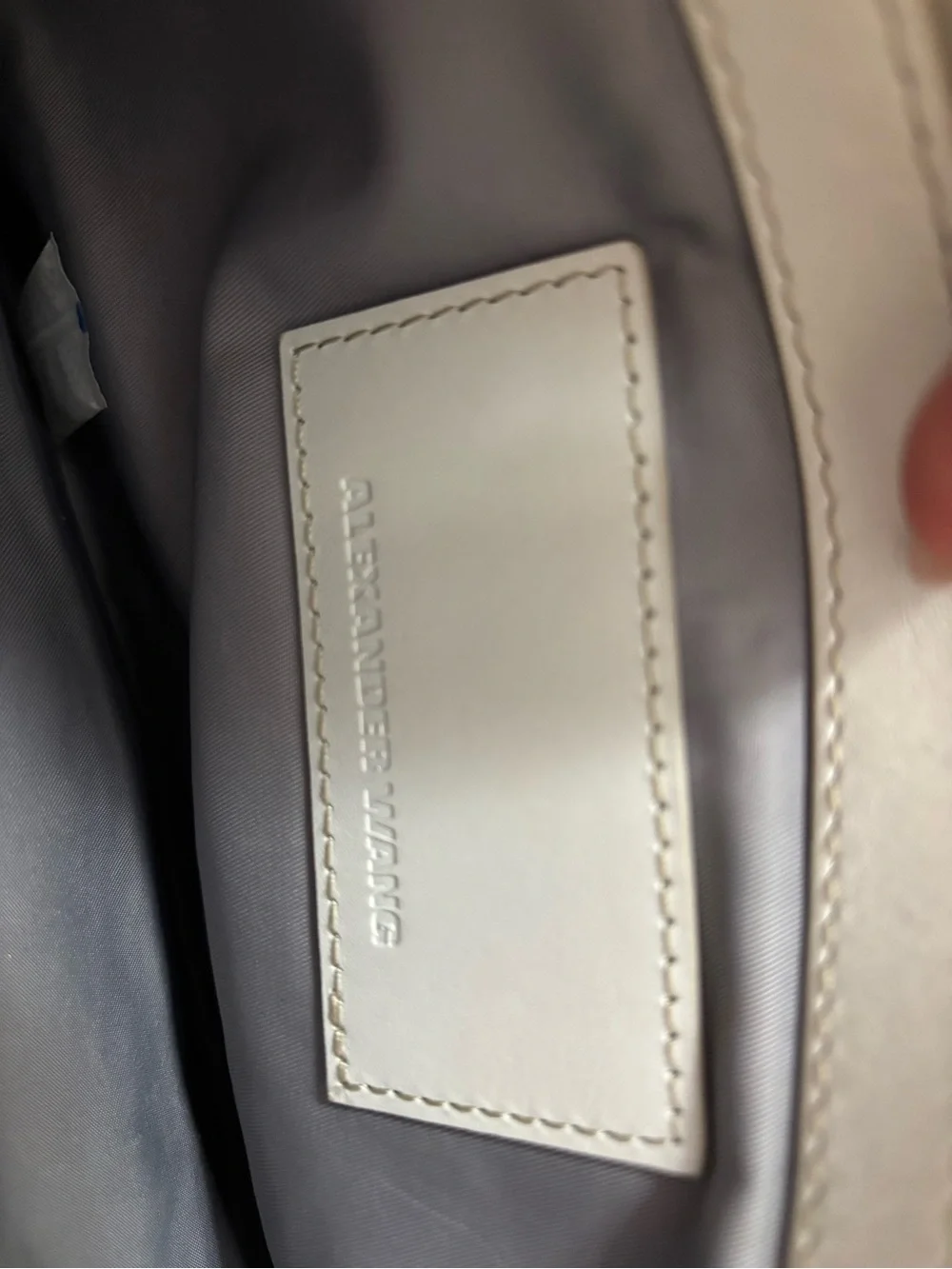 Alexander Wang Cream Leather Interior Tote